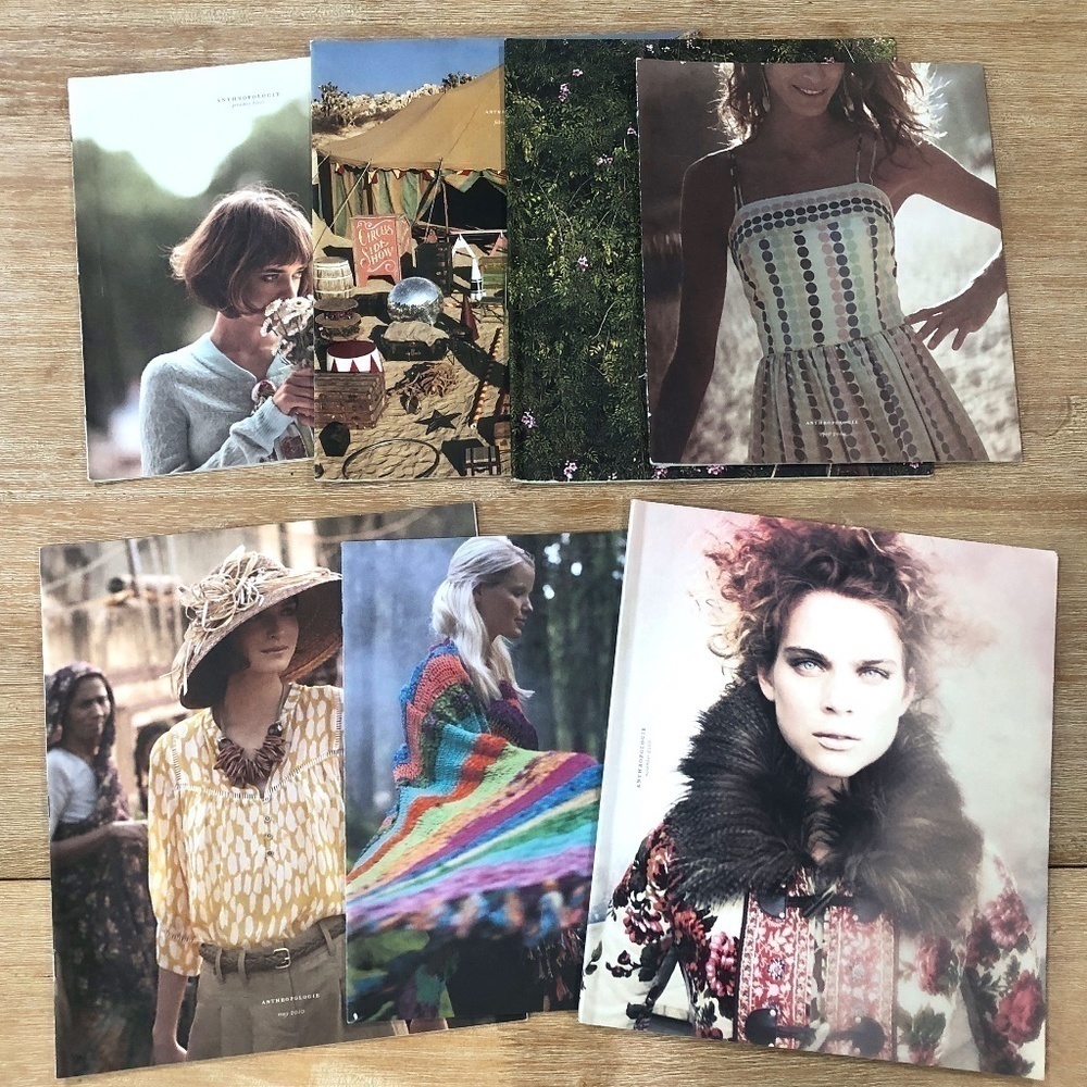 VINTAGE Anthropologie lot of 7 Rare Catalogues 2010